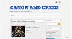 Desktop Screenshot of canonandcreed.com